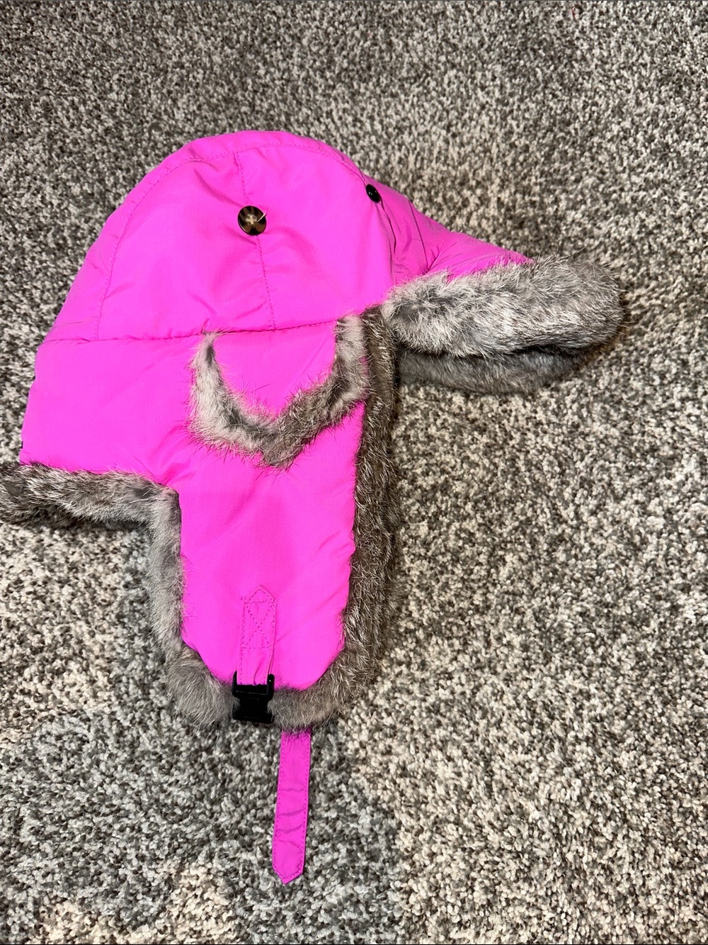 Mad Bomber Bright Neon Pink Trapper Hat M